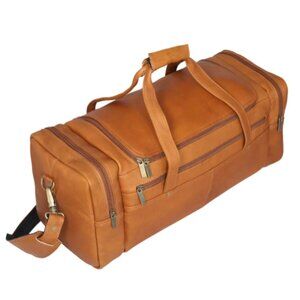 Classic Leather Duffel Bag in Tan from David King & Co. / Carry-On for Plane